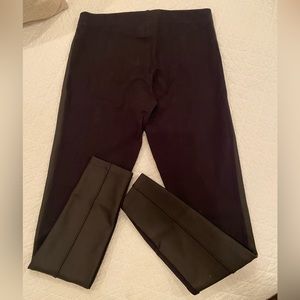 Express Faux Leather Front Legging, Black size Small